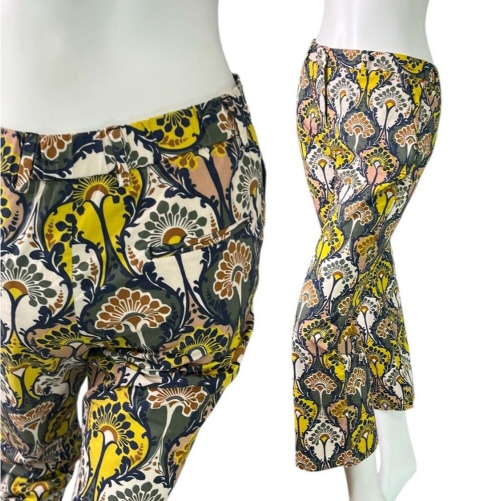Myths Italy Fantasy Pants Blue/Green/Yellow D02 413 $144 Size IT 44, US Medium